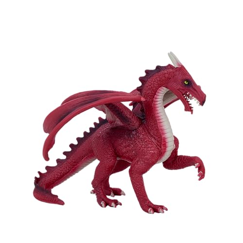 MOJO Red Dragon Mythical HandPainted Toy Figure Fantasy Creatures Collection True to Life Highly Detailed Designed in UK - Image 1