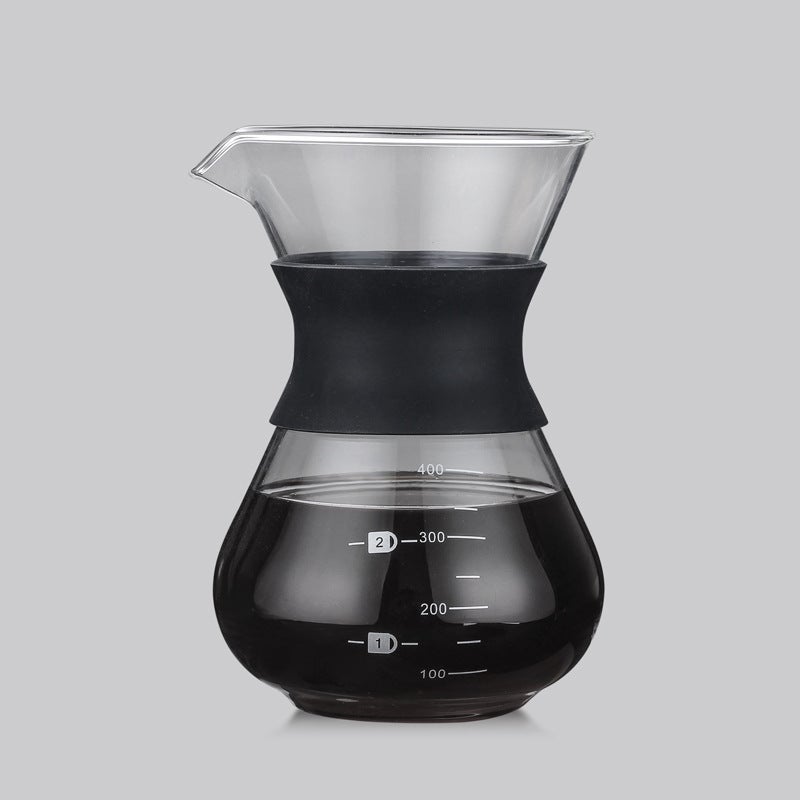 Sales Of Glass Pour-Over Coffee Pots, High Borosilicate Sharing Coffee Sets, Stainless Steel Filter Mesh - Image 1