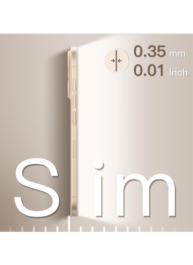 JAJEEK Ultra Slim Case for iPhone 16 Pro 6.3 Inch – 0.35mm Thin Lightweight Matte Finish PP Hard Case, Full Camera Lens Protection, Minimalist Design, Shockproof and Scratch-Resistant, Durable iPhone Cover - Image 3