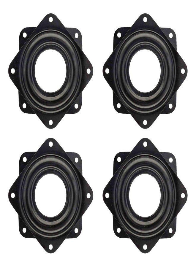 Kasteco 4 Pack 2.8 Inches Lazy Susan Turntable, 5/16 Inch Thick & 100 LB Capacity,Black - Image 1