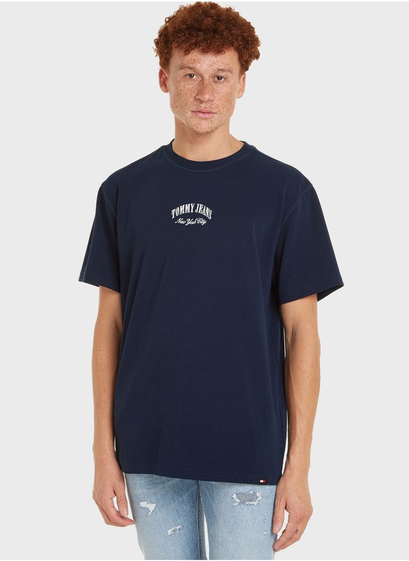TOMMY JEANS - Logo Crew Neck T-Shirt - Image 1