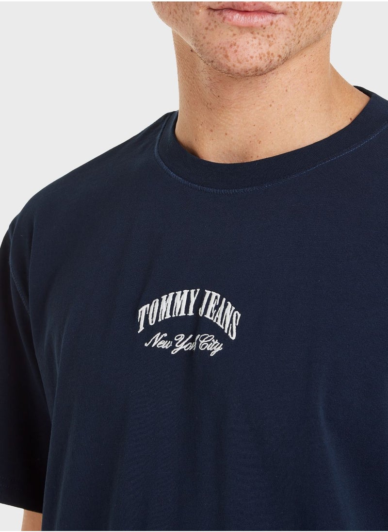 TOMMY JEANS - Logo Crew Neck T-Shirt - Image 1