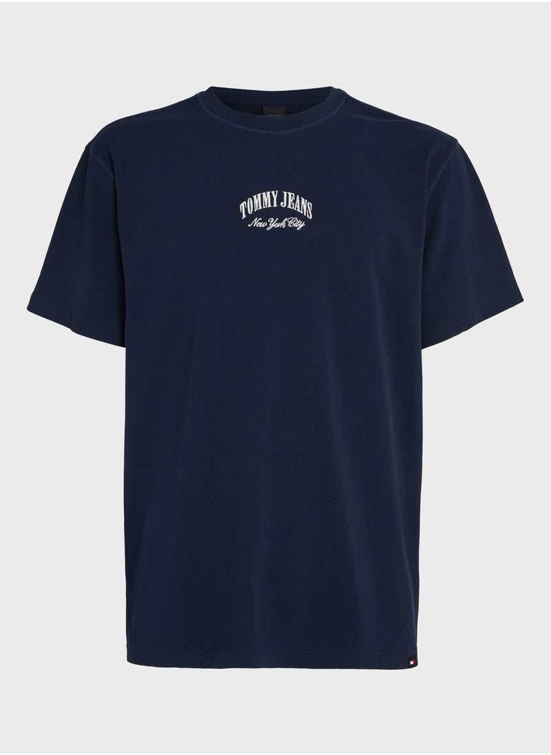 TOMMY JEANS - Logo Crew Neck T-Shirt - Image 1