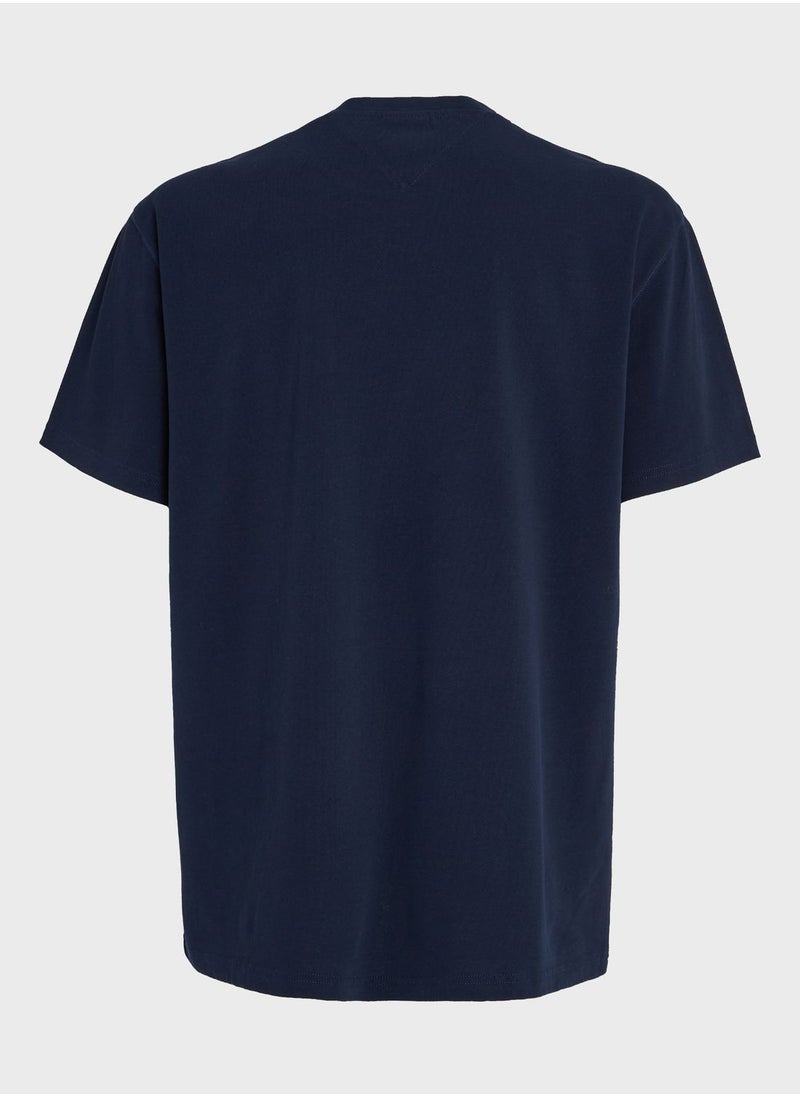 TOMMY JEANS - Logo Crew Neck T-Shirt - Image 1