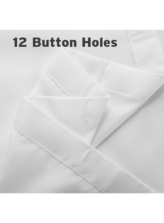 Titanker Fabric Shower Curtain Liner Washable, 72 x 65 Inches, White Shower Liner Fabric with 2 Magnets, Bathroom Polyester Shower Liner Waterproof Soft Lightweight, White - Image 5