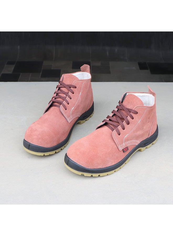 Shield King Shield King Genuine Leather Anti-smashing Ulated Labor Protection Shoes High-top Cowhide Sole Welding Work Safety Shoes Wear-resistant 9787 Safety Shoes Size 43  - Image 4
