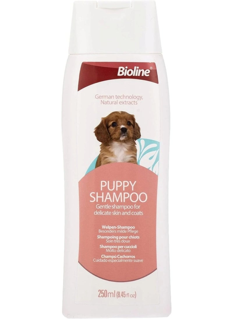 بايولاين شامبو الجراء 250 مل - شامبو طبيعي للعناية بالجراء (أبيض/كستنائي) - Image 1