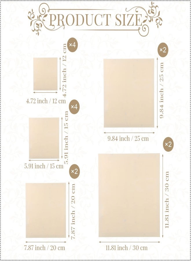 Youyole Wood Canvas Boards Unfinished Wooden Panel Boards Paint Pouring Panels for Painting Drawing Home Decor(14 Pieces,4.7 x 4.7, 6 x 6, 8 x 8, 10 x 10, 12 x 12) - Image 2