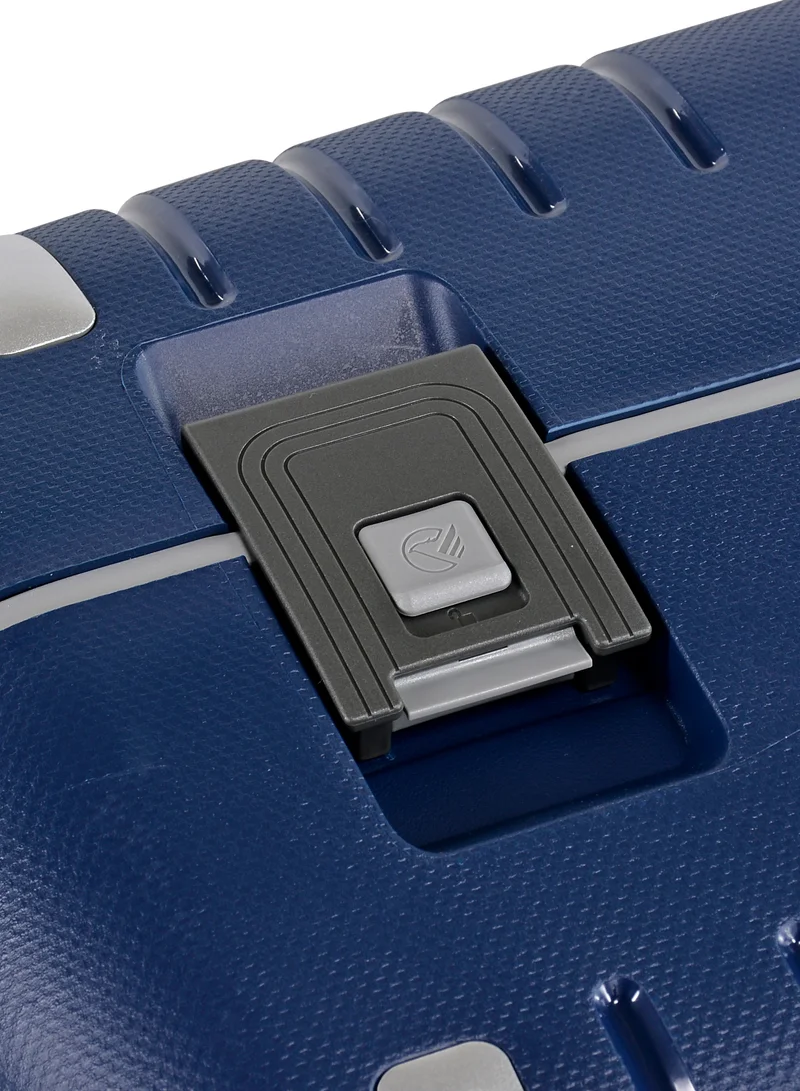 eminent Vertica Hard Case Travel Bag Luggage Trolley Polypropylene Lightweight Suitcase 4 Quiet Double Spinner Wheels With Tsa Lock B0006 Dark Blue