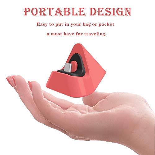 FANPL Charging Dock for Nintendo Switch Lite, Charging Stand Station Compatible with Nintendo Switch (Coral) - Image 5
