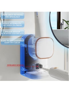 RATSAW Automatic Electric Toothpaste Dispenser Auto Toothpaste Dispenser with Sensor for Adults Family Toothpaste Dispenser for Kids Bathroom Wall Mounted Toothpaste Pump Black  - Image 5