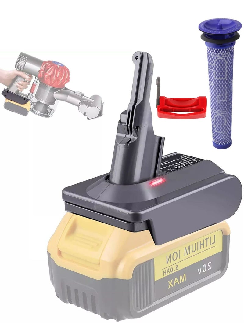 MAKBOS MAKBOS for Dewalt 20V60V to for Dyson V7V8 Battery Adapterfor Dyson Absolute V7V8 Animal Fluffy 
