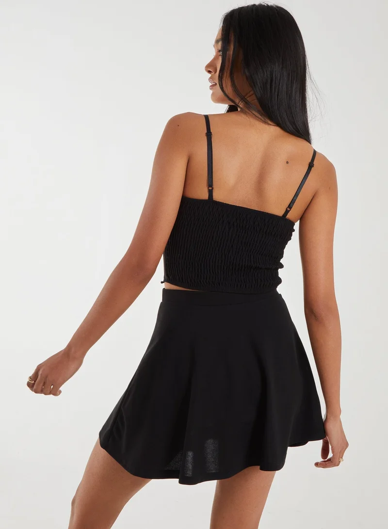 Pink Vanilla Basic Bustier Cropped Top