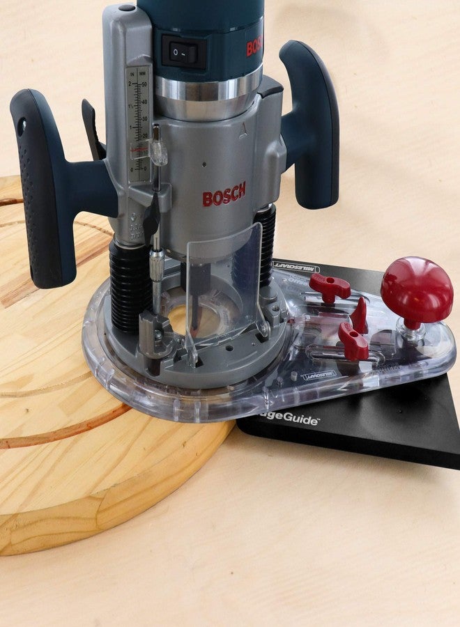 Milescraft 1224 Edge & Mortise Guide - Universal Router Guide for Straight or Cylindrical Edges - Built in Mortise Guide - Bonus Offset Base - Image 5