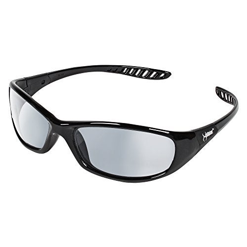 KleenGuard V40 Hellraiser Safety Glasses (25716), Indoor / Outdoor Lens with Black Frame, 12 Pairs / Case - Image 2
