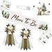Caisehabu Woodland Baby Shower Decorations Mom to Be Sash Dad to Be Corsage Set Neutral Mommy to Be Sash Baby Shower Sash Set for Pregnant Mommy Gift Party Decorations - Image 3