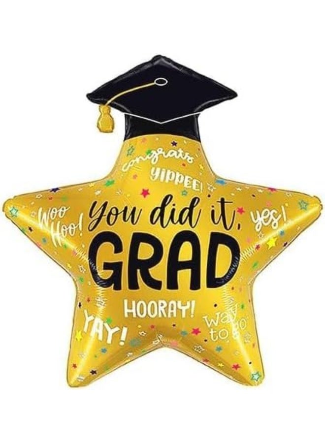 Next Store Graduation Balloons Set – 6 Pieces Foil Congratulations Graduation Party Decoration Elegant and Professional - Image 2