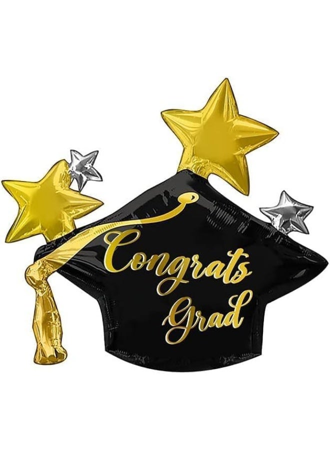 Next Store Graduation Balloons Set – 6 Pieces Foil Congratulations Graduation Party Decoration Elegant and Professional - Image 4