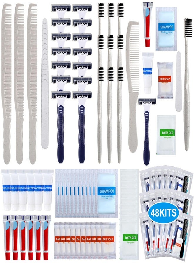 Suclain 48 Sets Hygiene Kits for Homeless in Bulk Homeless Basic Toiletry Kits Care Package Supplies Individually Packed for Men Women Travel Charity Hotel Business - Image 1