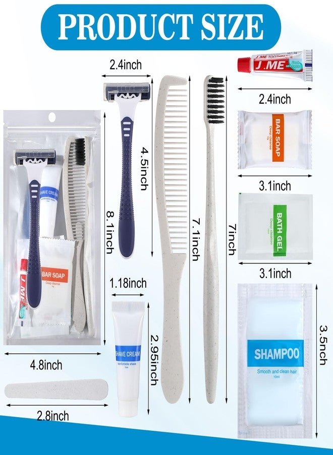 Suclain 48 Sets Hygiene Kits for Homeless in Bulk Homeless Basic Toiletry Kits Care Package Supplies Individually Packed for Men Women Travel Charity Hotel Business - Image 2