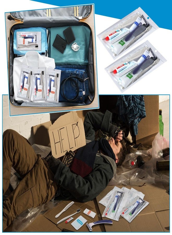 Suclain 48 Sets Hygiene Kits for Homeless in Bulk Homeless Basic Toiletry Kits Care Package Supplies Individually Packed for Men Women Travel Charity Hotel Business - Image 5