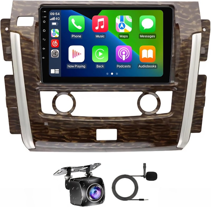 فيريكس ستيريو سيارة نيسان باترول Y62 مناسب لشاشة أندرويد 2013-2019 مع Apple Carplay Android Auto لاسلكي واي فاي DSP FM&AM BT AHD كاميرا متضمنة واجهة سريعة (4 + 32 جيجابايت Carplay 8CORE) - Image 1