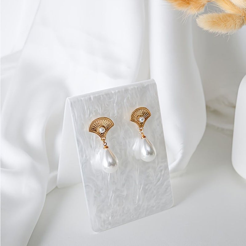 Large L Shape Acrylic Earring Stand Triangular Display Rack for Studs - Image 5