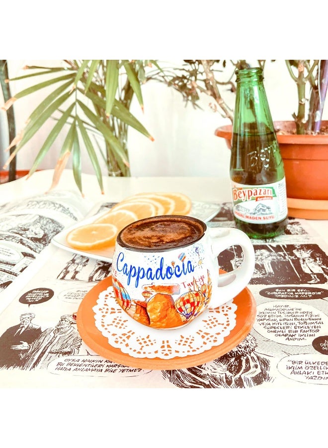 سكينة 300 قطعة من مفرش المائدة الورقي، مفارش ورقية مستديرة، مفرش ورقي للطعام، مفرش تزيين أدوات المائدة للاستخدام مرة واحدة للكعك والحلويات والحرف اليدوية وعرض الطعام (16.5 سم و21.5 سم) - Image 2