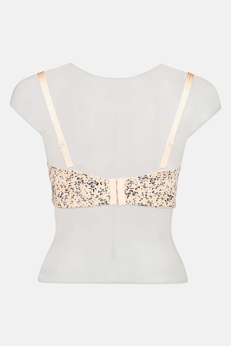 TRIUMPH Women 2 Pieces Allover Print Padded Non Wire Bra, Multicolor - Image 5