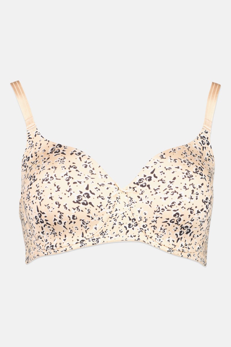 TRIUMPH Women 2 Pieces Allover Print Padded Non Wire Bra, Multicolor - Image 3