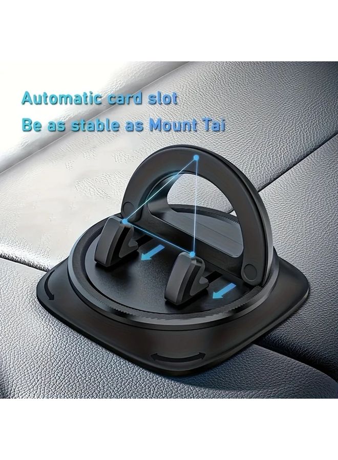 Universal Car Dashboard Phone Holder Black 360 Rotatable with Nano Gel Suction Base - Image 5