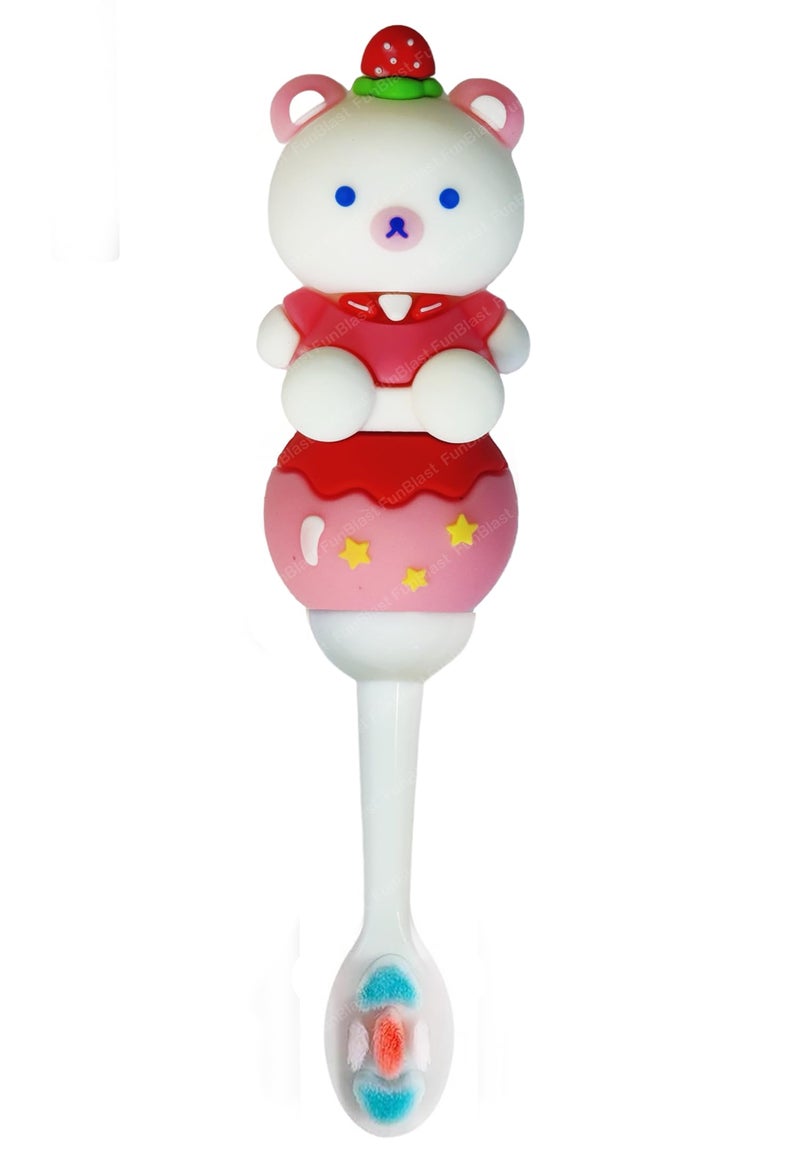 FunBlast Softs Bristle Cartoon Toothbrush - Animal Design Soft Tooth Brush, Extra Microfiber Soft Bristles Toothbrush for 2-7 Years old Children, Manual Toothbrush for Kids, Boys and Girls (Panda) - Image 1