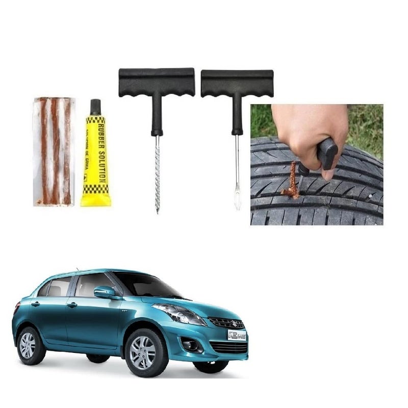 SPREADX Useful Emergency Puncture car Repair Kit for Tubeless Tyres Universal Type Suitable for Maruti Suzuki Swift Dzire 2011 to 2015 - Image 1