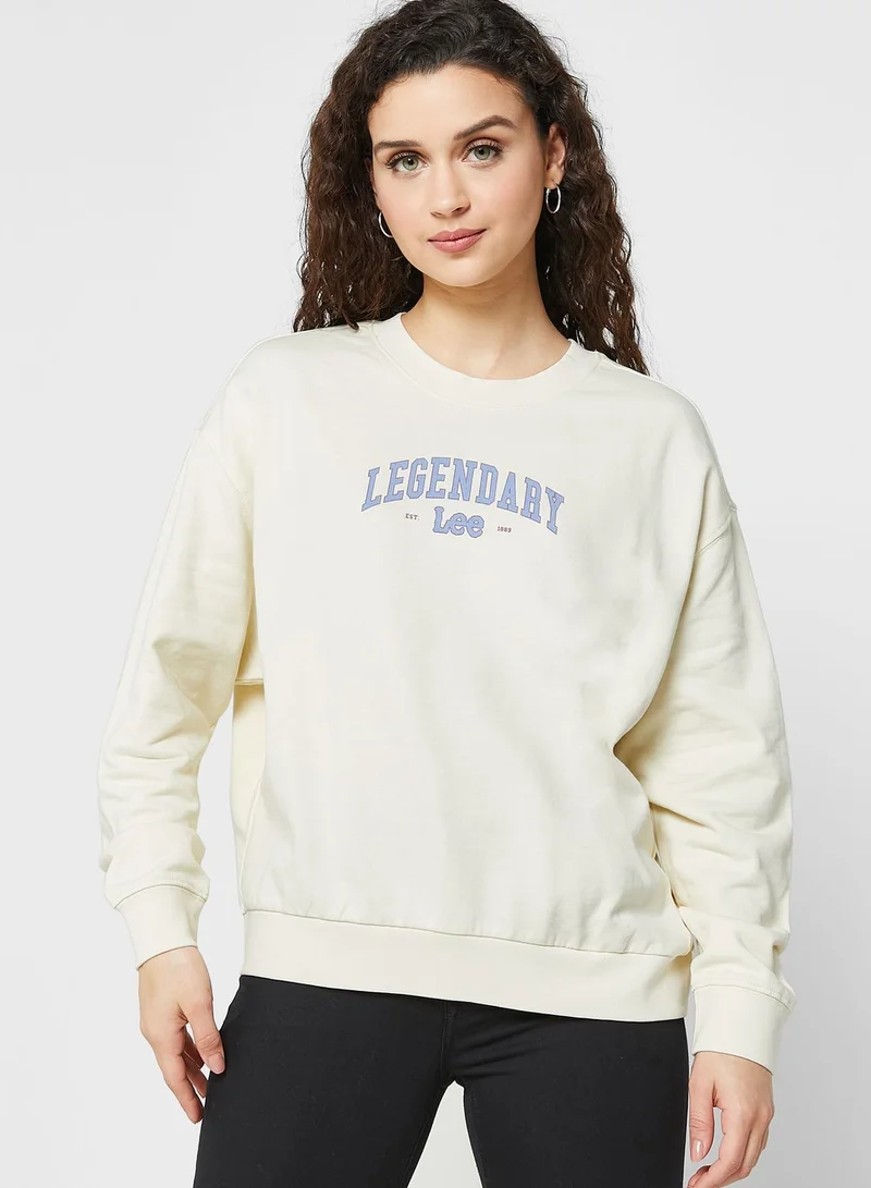 LEE Crew Neck Logo Sweatshirts
