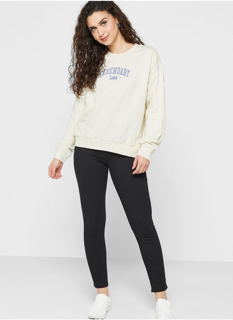 LEE - Crew Neck Logo Sweatshirts - Image 1