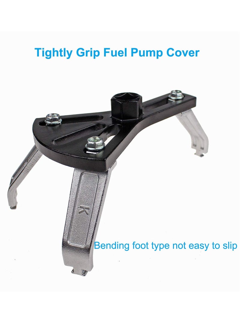 Excefore Universal Fuel Pump Removal Tool, Adjustable Fuel Pump Lock Ring Tool, Fuel Tank Lock Ring Tool, Fuel Tank Repair Kit, 5.31" to 7.17" Adjustable Lock Ring Spanner  - Image 5
