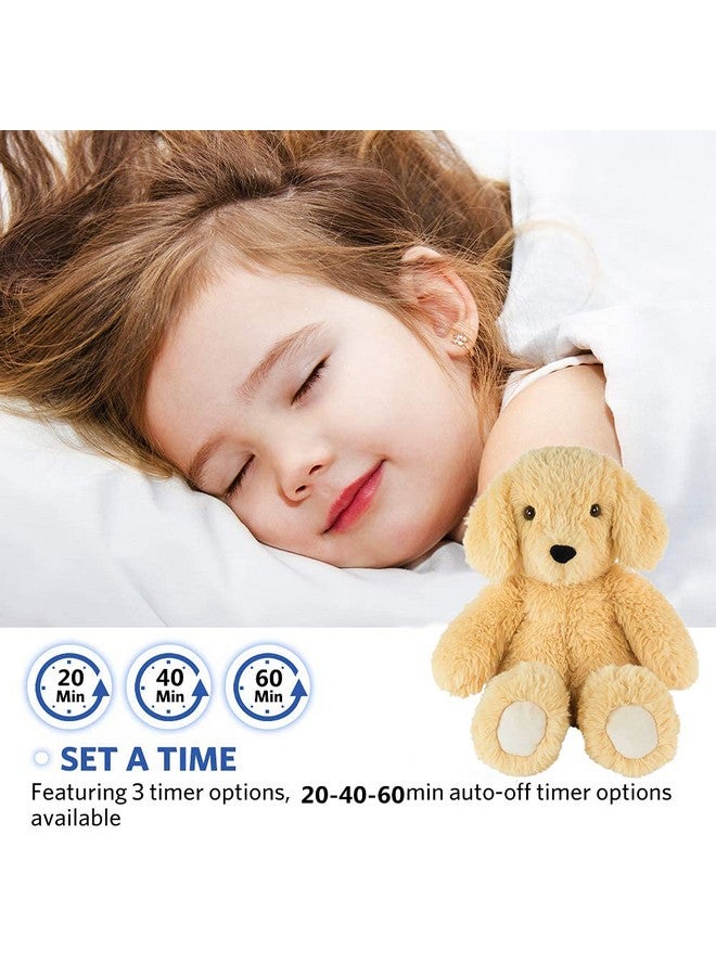 BEREST Baby Cry Sensor Sleepy Dog Sleep Soother Sleeping Aid White Noise Infant Stuffed Animal Puppy Dog Toy, Nursery Decor with Night Light, Mom‘s Heartbeat 9 Sounds Therapy for Toddler Crib - Image 5