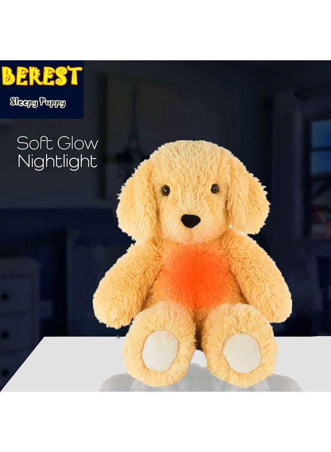 BEREST Baby Cry Sensor Sleepy Dog Sleep Soother Sleeping Aid White Noise Infant Stuffed Animal Puppy Dog Toy, Nursery Decor with Night Light, Mom‘s Heartbeat 9 Sounds Therapy for Toddler Crib - Image 4