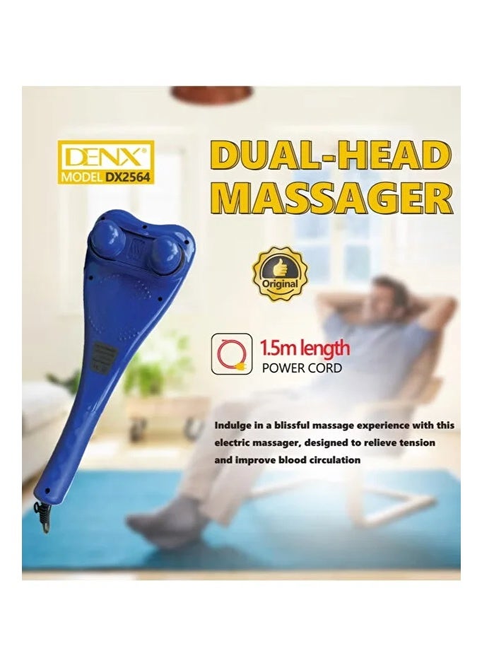 DENX Dual-Head Massager DX2564 | Handheld Electric Massager - Image 2