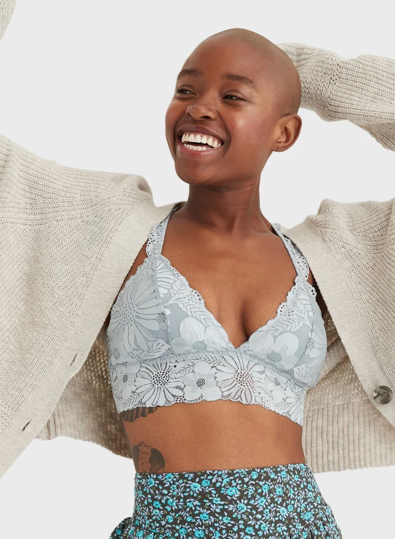 Aerie Lace Detail Plunge Bra