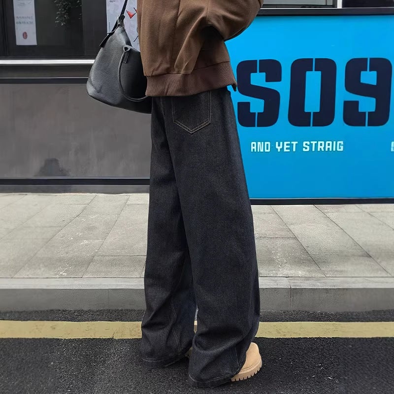 Unisex Classic Denim Jeans Loose Fit Daily Outdoor Wear - Image 5