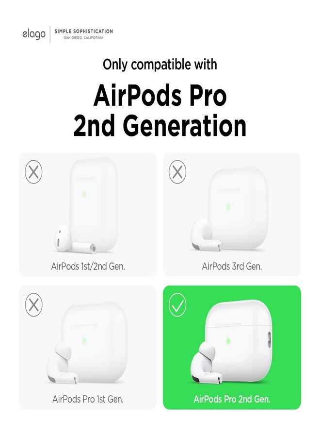 elago AW5 Compatible with AirPods Pro 2nd Generation Case (2022), Classic Handheld Game Console Design Case Compatible with AirPods Pro 2, Lanyard Included [Light Grey] - Image 2