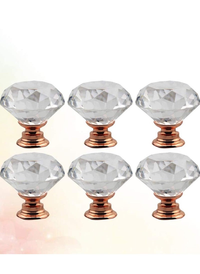 Generic Dresser Crystal Knobs Drawer Knobs Pulls Cabinet Handle for Home Office Kitchen Wardrobe Cupboard 12pcs 30mm  - Image 5
