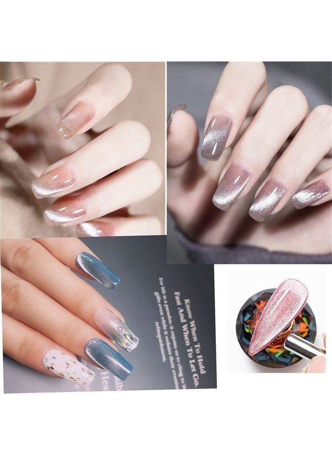 MAJOR DIJIT Cat Eye Gel Nail Polish Soak Off 9D Wide Magnetic Gel Polish Bright Silver Enamel Lacquer Glitter Nail Art Varnish  - Image 2