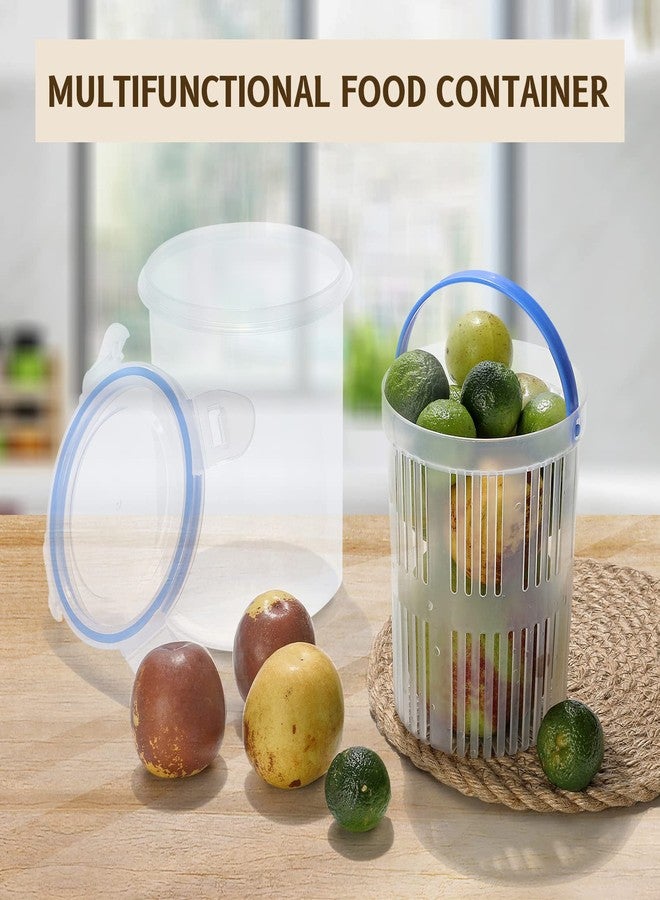 Qiuhome 24 oz Pickle Container with Strainer Pickle Jar with Strainer Jalapeno Container Pickled Food Container - 1 Pack - Image 5