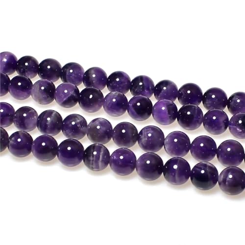 MJDCB Natural Dreamy Amethyst Beads Round Stone Beads DIY Loose Beads for Jewelry Making Beads 15" (4mm) - Image 4