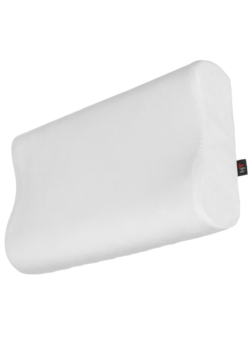 HT Medical Memory Foam Neck Pillow with Cooling Gel - Comfortable Contoured Sleeping Pillow for Cervical Support - Image 4