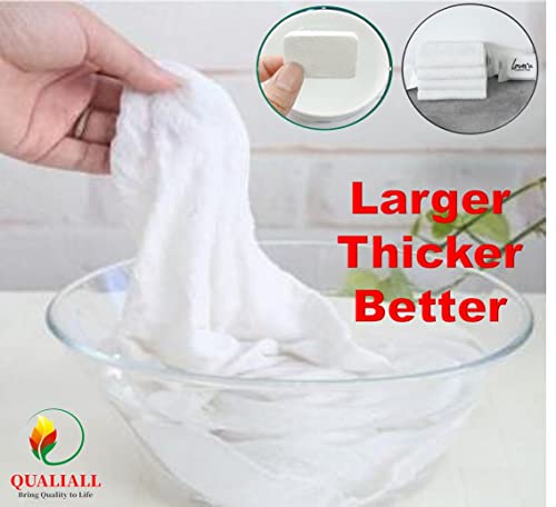 QUALIALL Compressed Washcloths Towels, Premium Disposable Wash Cloths for Travel Camping - Image 4