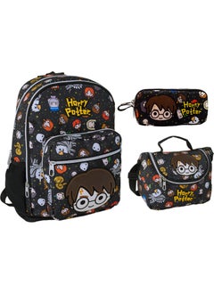 Famebag - Harry Potter Primary and Secondary School Bag - Lunch and Pencil Bag Set  - Image 1