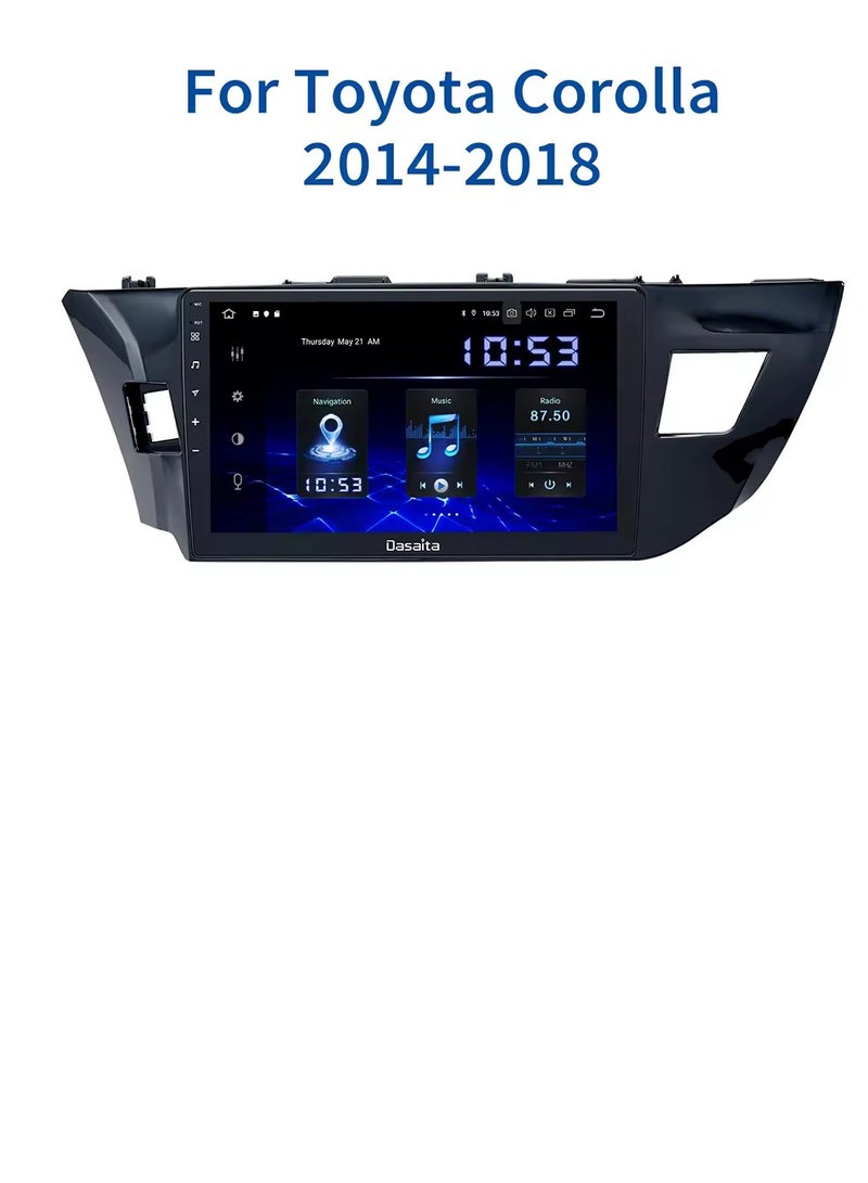 شاشة أندرويد لتويوتا كورولا 2014 2015 2016 2 جيجا بايت رام 32 جيجا بايت ذاكرة تدعم Apple Carplay Android Auto شاشة لمس IPS عالية الدقة بالكامل وكاميرا احتياطية متضمنة - Image 2